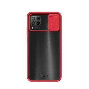 For Huawei P40 lite MOFI Xing Dun Series PC + TPU Anti-peep Waterproof And Anti-drop All-inclusive Protective Shell, Translucent Frosted(Red)