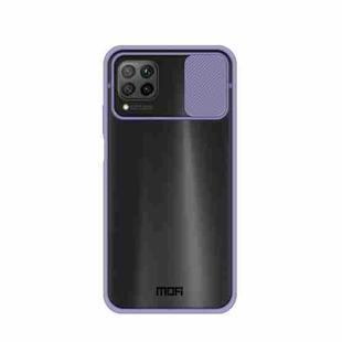For Huawei P40 lite MOFI Xing Dun Series PC + TPU Anti-peep Waterproof And Anti-drop All-inclusive Protective Shell, Translucent Frosted(Purple)