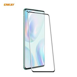 For OnePlus 8 ENKAY Hat-Prince 0.26mm 9H 3D Full Glue Explosion-proof Full Screen Curved Heat Bending Tempered Glass Film