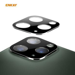 For iPhone 11 Pro / 11 Pro Max Hat-Prince ENKAY Rear Camera Lens Film Aluminium Alloy+PMMA Full Coverage Protector(Silver)