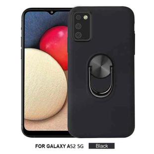 For Samsung Galaxy A52 5G/4G 360 Rotary Multifunctional Stent PC+TPU Case with Magnetic Invisible Holder(Black)
