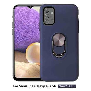 For Samsung Galaxy A32 5G 360 Rotary Multifunctional Stent PC+TPU Case with Magnetic Invisible Holder(Navy Blue)