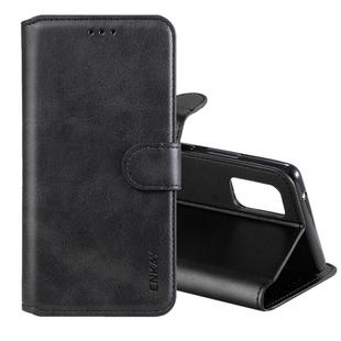 For Samsung Galaxy A71 ENKAY Hat-Prince Horizontal Flip Leather Case with Holder & Card Slots & Wallet(Black)