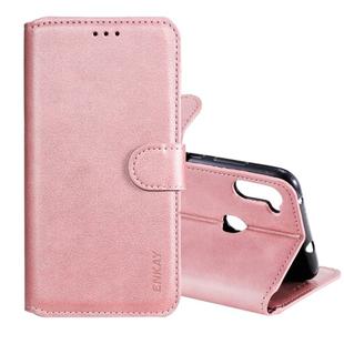 For Samsung Galaxy M11 ENKAY Hat-Prince Horizontal Flip Leather Case with Holder & Card Slots & Wallet(Pink)
