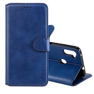 For Samsung Galaxy M11 ENKAY Hat-Prince Horizontal Flip Leather Case with Holder & Card Slots & Wallet(Dark Blue)