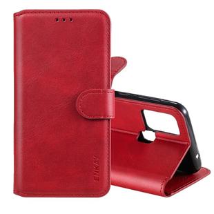 For Samsung Galaxy M31 ENKAY Hat-Prince Horizontal Flip Leather Case with Holder & Card Slots & Wallet(Red)