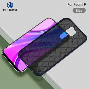 For Xiaomi Redmi 9 PINWUYO Series 2nd Generation PC + TPU Anti-drop All-inclusive Protective Shell Matte Back Cover(Blue)