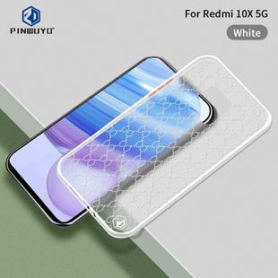 For Xiaomi Redmi 10X 5G PINWUYO Series 2nd Generation PC + TPU Anti-drop All-inclusive Protective Shell Matte Back Cover(White)
