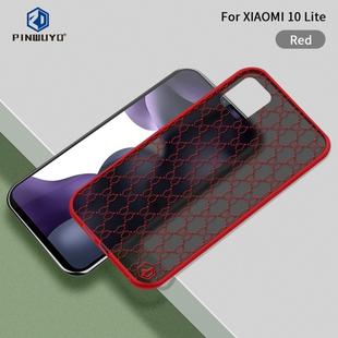 For Xiaomi Mi 10 Lite PINWUYO Series 2nd Generation PC + TPU Anti-drop All-inclusive Protective Shell Matte Back Cover(Red)