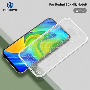 For Xiaomi Redmi Note 9 (4G) PINWUYO Series 2nd Generation PC + TPU Anti-drop All-inclusive Protective Shell Matte Back Cover(White)