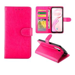 For Vivo X30 / X30 Pro Crazy Horse Texture Leather Horizontal Flip Protective Case with Holder & Card Slots & Wallet & Photo Frame(Rose Red)