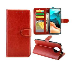For Xiaomi Redmi K30 Pro Crazy Horse Texture Leather Horizontal Flip Protective Case with Holder & Card Slots & Wallet & Photo Frame(Brown)