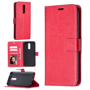 For Xiaomi Redmi 8 Crazy Horse Texture Horizontal Flip Leather Case with Holder & Card Slots & Wallet & Photo Frame(Red)