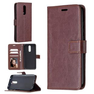 For Xiaomi Redmi 8 Crazy Horse Texture Horizontal Flip Leather Case with Holder & Card Slots & Wallet & Photo Frame(Brown)