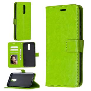 For Xiaomi Redmi 8 Crazy Horse Texture Horizontal Flip Leather Case with Holder & Card Slots & Wallet & Photo Frame(Green)