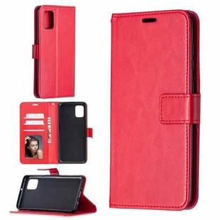 For Samsung Galaxy A31 Crazy Horse Texture Horizontal Flip Leather Case with Holder & Card Slots & Wallet & Photo Frame(Red)