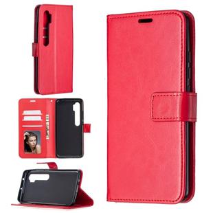 For Xiaomi Mi Note 10 Lite Crazy Horse Texture Horizontal Flip Leather Case with Holder & Card Slots & Wallet & Photo Frame(Red)