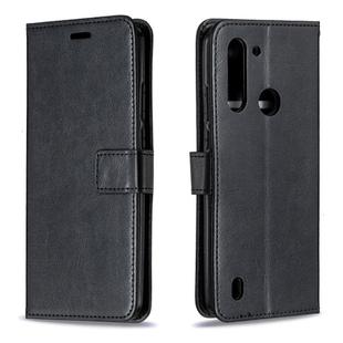 For Motorola Moto G8 Power Lite Crazy Horse Texture Horizontal Flip Leather Case with Holder & Card Slots & Wallet & Photo Frame(Black)