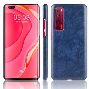 For Huawei Nova 7 Pro Shockproof Litchi Texture PC + PU Case(Blue)