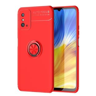 For Huawei  Honor X10 Max Metal Ring Holder 360 Degree Rotating TPU Case(Red+Red)