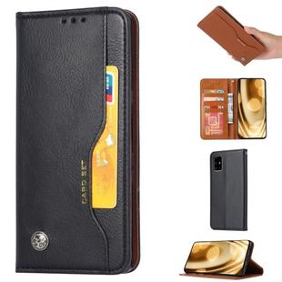 For Samsung Galaxy Note 20 Knead Skin Texture Horizontal Flip Leather Case with Photo Frame & Holder & Card Slots & Wallet(Black)