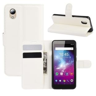 For  ZTE Blade A3 Lite Litchi Texture Horizontal Flip Protective Case with Holder & Card Slots & Wallet(White)