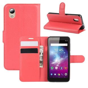 For  ZTE Blade A3 Lite Litchi Texture Horizontal Flip Protective Case with Holder & Card Slots & Wallet(Red)