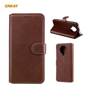 For Xiaomi Redmi K30 Pro ENKAY Hat-Prince Horizontal Flip Leather Case with Holder & Card Slots & Wallet(Brown)