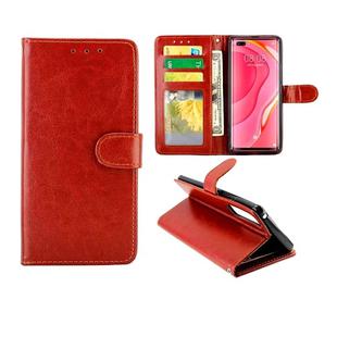 For Huawei Nova 7 Pro Crazy Horse Texture Leather Horizontal Flip Protective Case with Holder & Card Slots & Wallet & Photo Frame(Brown)