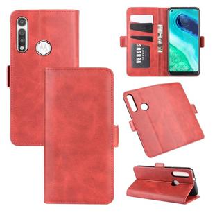 For Motorola Moto G Fast Dual-side Magnetic Buckle Horizontal Flip Leather Case with Holder & Card Slots & Wallet(Red)