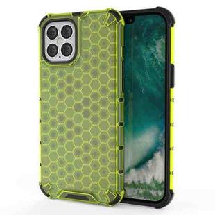 For iPhone 12 / 12 Pro Shockproof Honeycomb PC + TPU Case(Green)