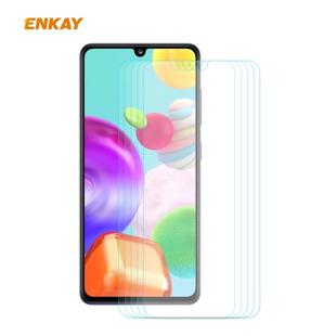 For Samsung Galaxy A41 5PCS ENKAY Hat-Prince 0.26mm 9H 2.5D Curved Edge Tempered Glass Film