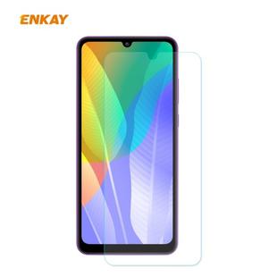 For Huawei Y6p ENKAY Hat-Prince 0.26mm 9H 2.5D Curved Edge Tempered Glass Film