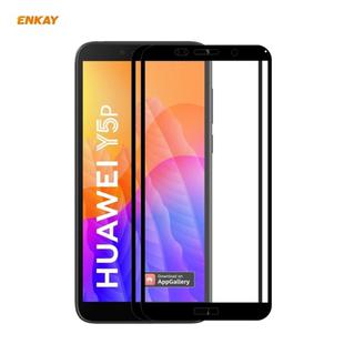 For Huawei Y5p 2 PCS ENKAY Hat-Prince Full Glue 0.26mm 9H 2.5D Tempered Glass Full Coverage Film