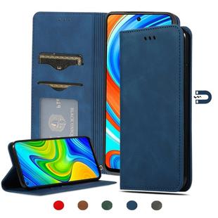 For Xiaomi Poco M2 Pro Retro Skin Feel Business Magnetic Horizontal Flip Leather Case(Navy Blue)