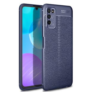 For Huawei Honor 30 Lite Litchi Texture TPU Shockproof Case(Navy Blue)