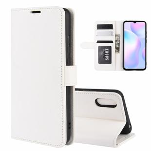 For Xiaomi Redmi 9A R64 Texture Single Horizontal Flip Protective Case with Holder & Card Slots & Wallet& Photo Frame(White)