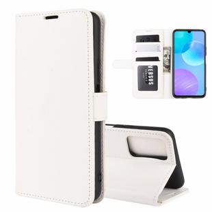 For Huawei Honor 30 lite/Honor 30 Youth R64 Texture Single Horizontal Flip Protective Case with Holder & Card Slots & Wallet& Photo Frame(White)