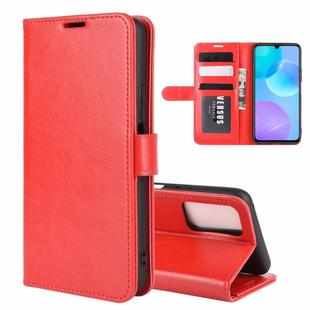 For Huawei Honor 30 lite/Honor 30 Youth R64 Texture Single Horizontal Flip Protective Case with Holder & Card Slots & Wallet& Photo Frame(Red)