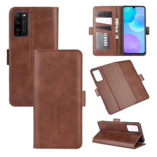 For Huawei Honor 30 lite/Honor 30 Youth Dual-side Magnetic Buckle Horizontal Flip Leather Case with Holder & Card Slots & Wallet(Brown)