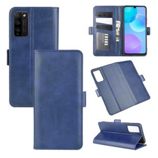 For Huawei Honor 30 lite/Honor 30 Youth Dual-side Magnetic Buckle Horizontal Flip Leather Case with Holder & Card Slots & Wallet(Dark Blue)