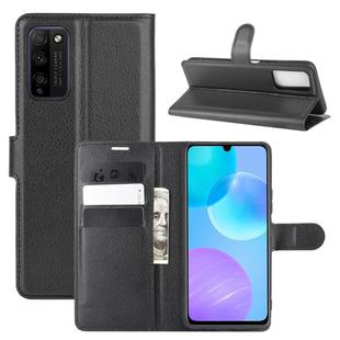 For Huawei Honor 30 lite/Honor 30 Youth Litchi Texture Horizontal Flip Protective Case with Holder & Card Slots & Wallet(Black)