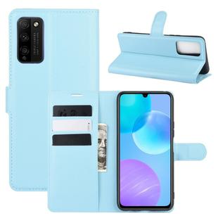 For Huawei Honor 30 lite/Honor 30 Youth Litchi Texture Horizontal Flip Protective Case with Holder & Card Slots & Wallet(Blue)