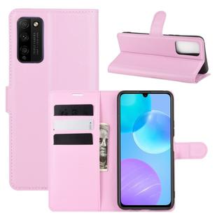 For Huawei Honor 30 lite/Honor 30 Youth Litchi Texture Horizontal Flip Protective Case with Holder & Card Slots & Wallet(Pink)