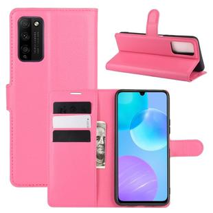 For Huawei Honor 30 lite/Honor 30 Youth Litchi Texture Horizontal Flip Protective Case with Holder & Card Slots & Wallet(Rose red)