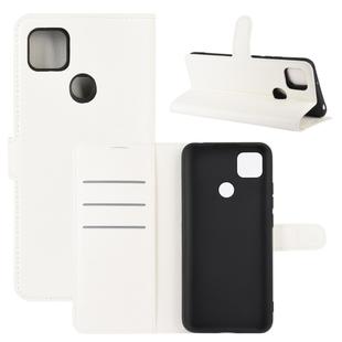 For Xiaomi Redmi 9C Litchi Texture Horizontal Flip Protective Case with Holder & Card Slots & Wallet(White)