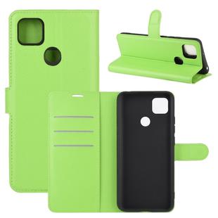 For Xiaomi Redmi 9C Litchi Texture Horizontal Flip Protective Case with Holder & Card Slots & Wallet(Green)