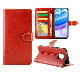 For xiaomi Redmi 10X Pro 5G/10X 5G Crazy Horse Texture Leather Horizontal Flip Protective Case with Holder & Card Slots & Wallet & Photo Frame(Brown)