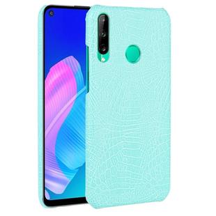 For Huawei Honor 9C Shockproof Crocodile Texture PC + PU Case(Light green)