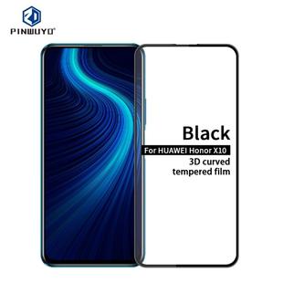 For Huawei Honor X10 PINWUYO 9H 3D Curved Full Screen Explosion-proof Tempered Glass Film(Black)